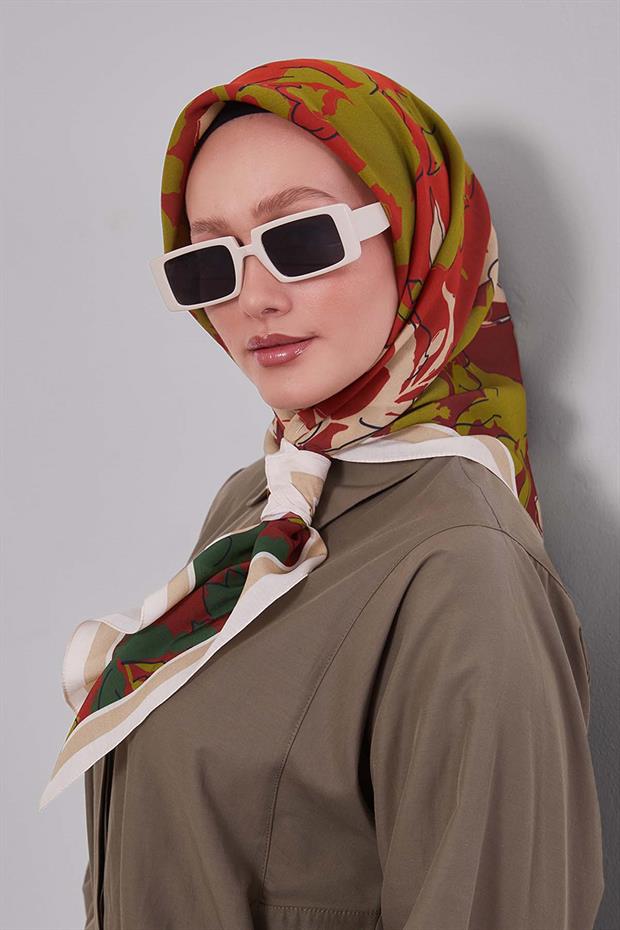 Vizon Yonca Desen Aura Eşarp