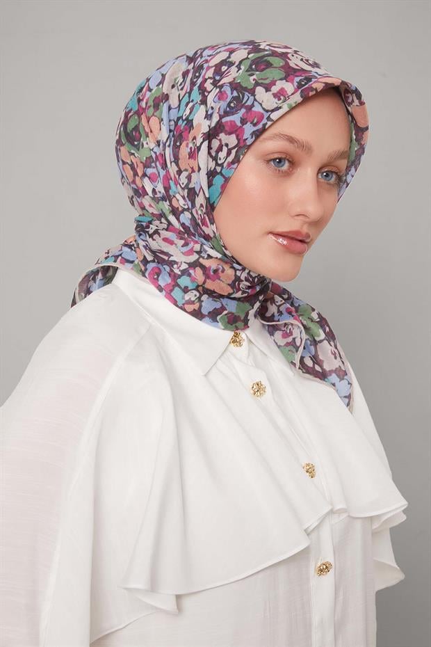 Vizon Yonca Desen Soft Eşarp