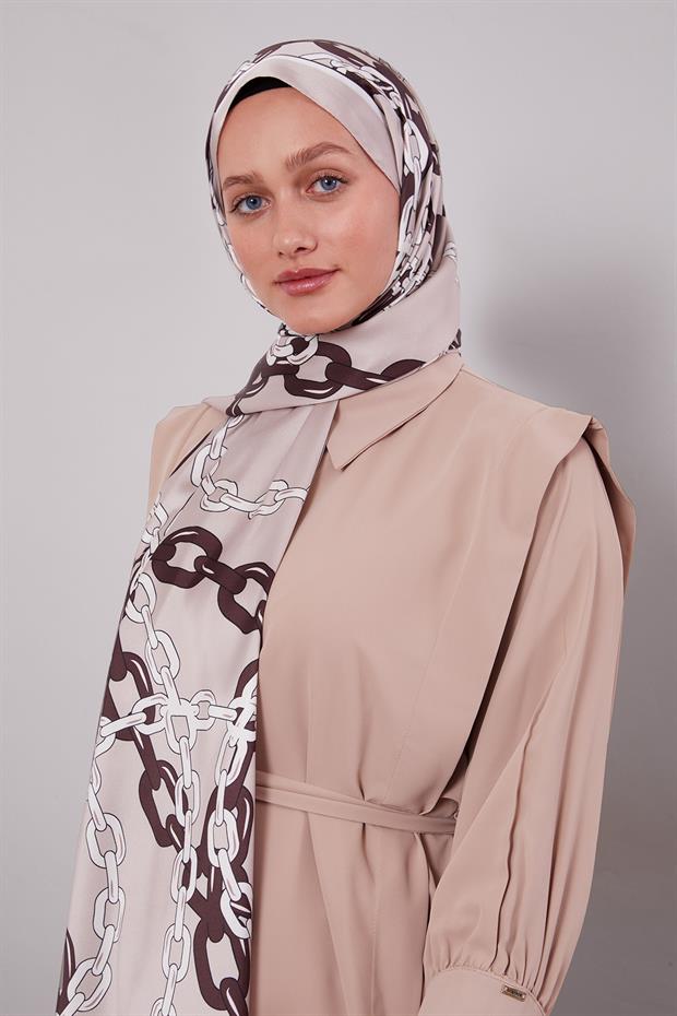 Vizon Zincir Twill Şal