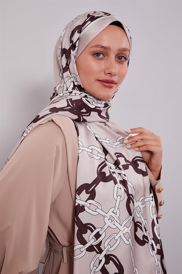 Vizon Zincir Twill Şal