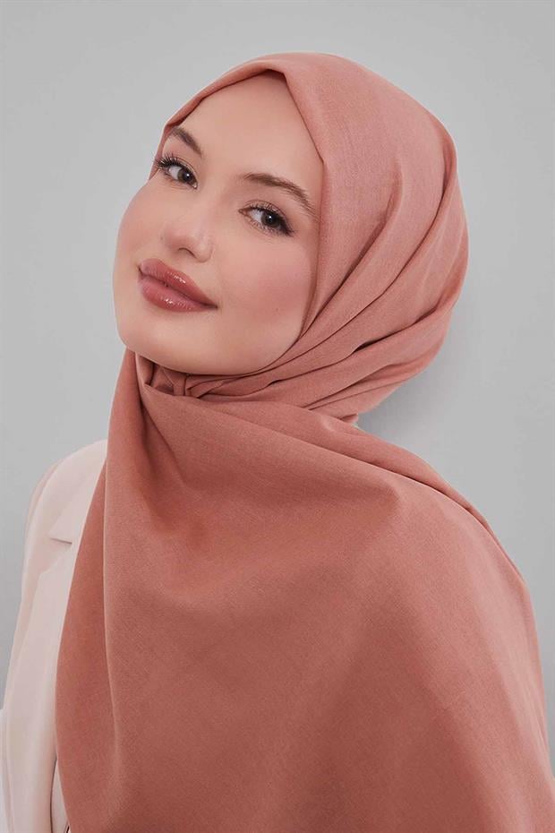 Yavruağzı Düz Tensel Şal