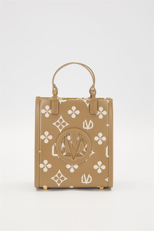 Yeşil Baskılı Sembol Desen El Çantası