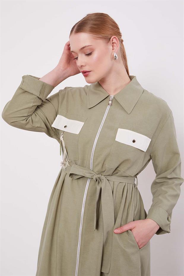 Yeşil Cep Aksesuar Detaylı Cupra Kap