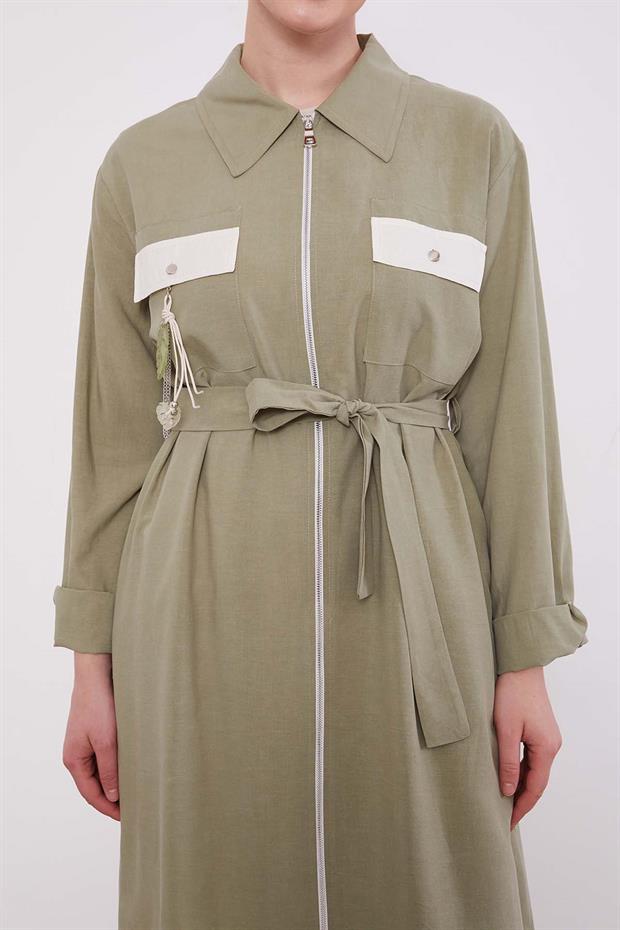 Yeşil Cep Aksesuar Detaylı Cupra Kap