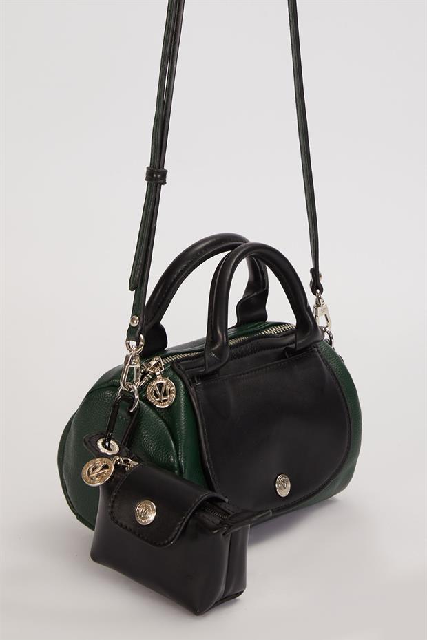 Yeşil Çok Renkli El Çantası