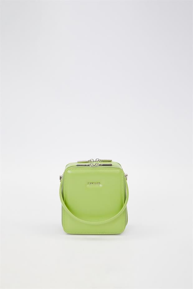 Yeşil Dikdörtgen Model Omuz Çantası