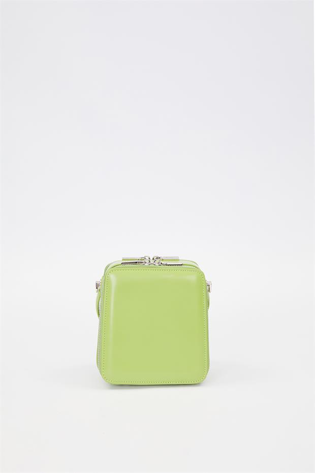 Yeşil Dikdörtgen Model Omuz Çantası