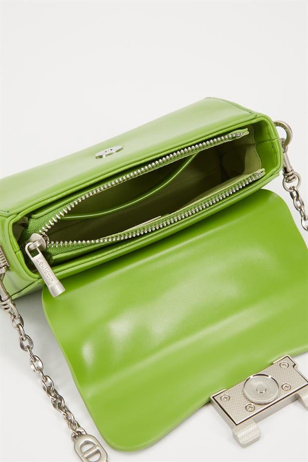 Yeşil Gizli Cep Detaylı Omuz Çantası