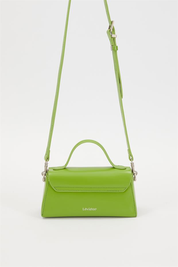 Yeşil Gizli Cep Detaylı Omuz Çantası