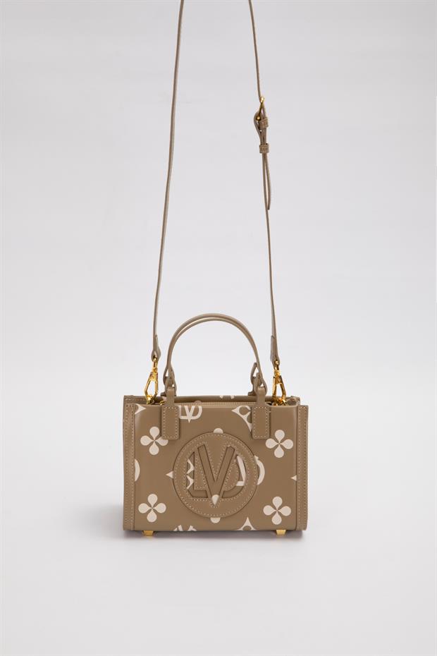 Yeşil Mini Boy Baskılı El Çantası