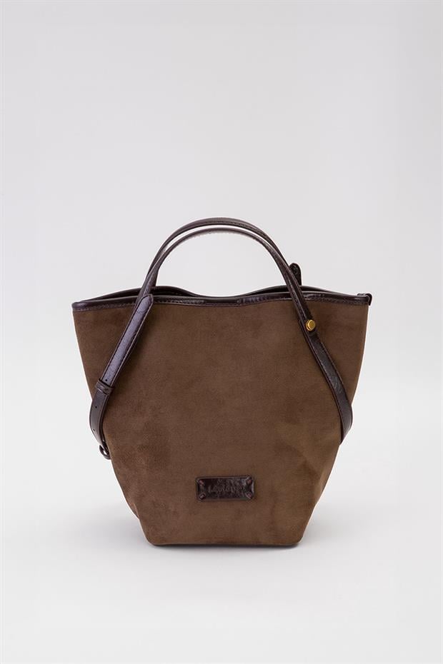 Yeşil Üçgen Form El Çantası