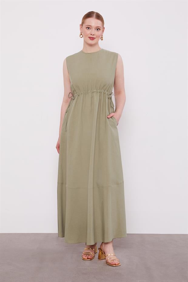 Yeşil Vatkalı Cupra Ceket Takım