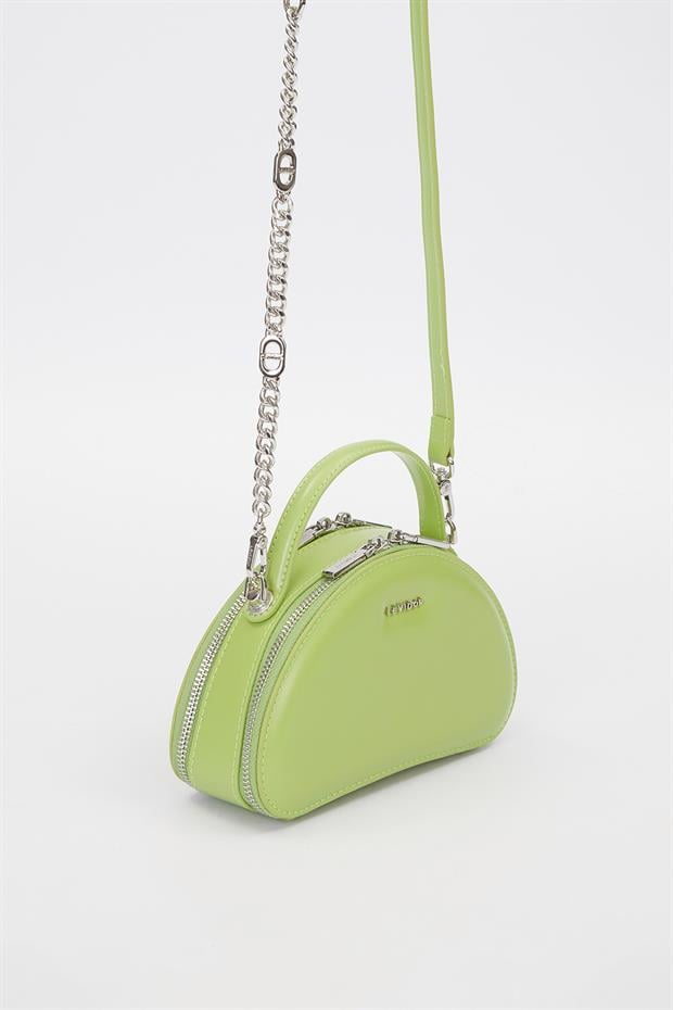 Yeşil Yarım Ay Model Omuz Çantası