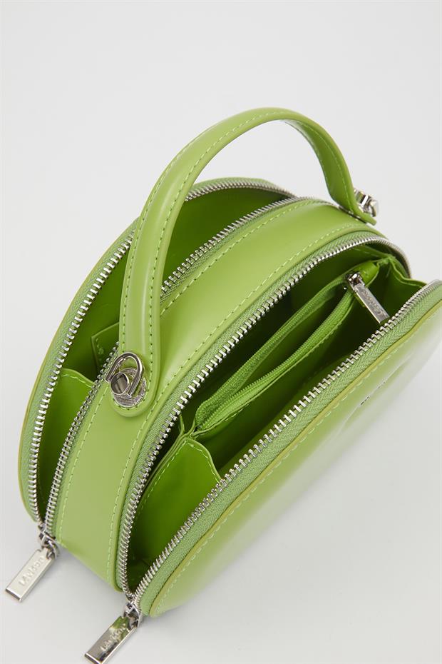 Yeşil Yarım Ay Model Omuz Çantası