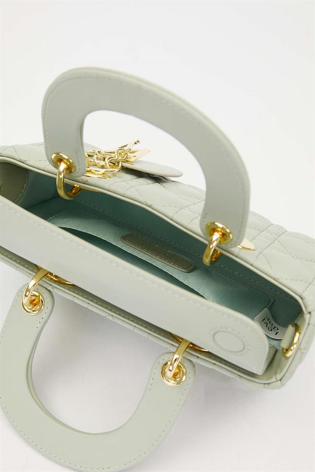 Yeşil Zincir Askı Aksesuarlı El Çantası