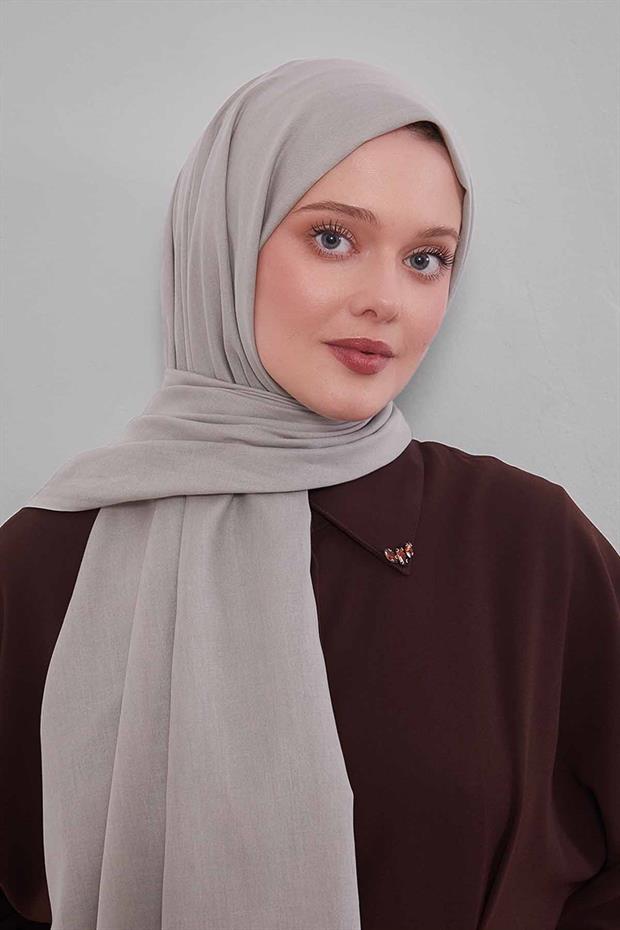 Yosun Yeşili Düz Tensel Şal