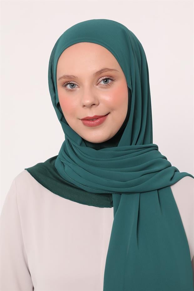 Zümrüt Büyük Hijap Şifon Şal