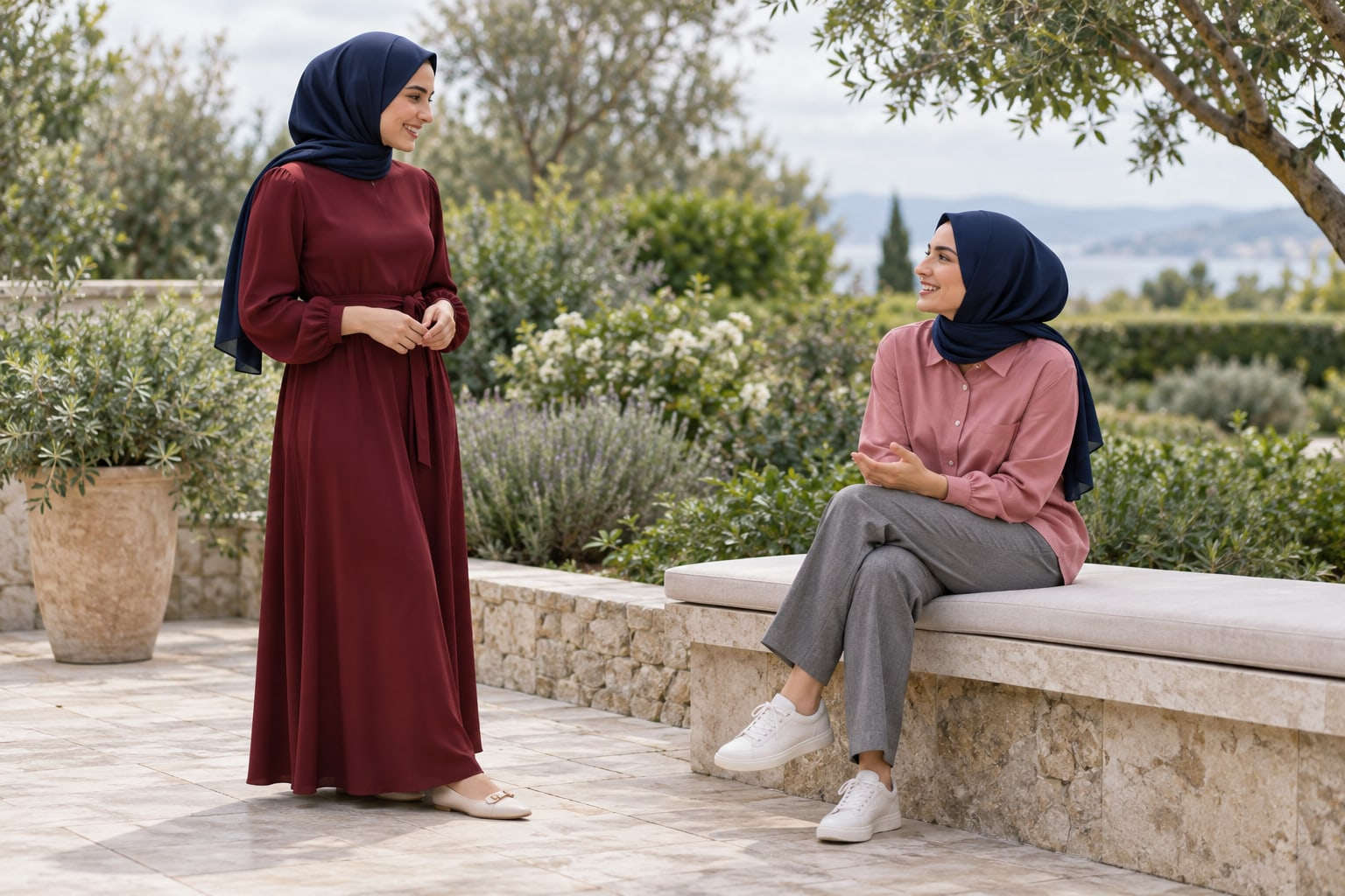 Bordo ve Gül Kurusuyla Renkli Eşleşmeler