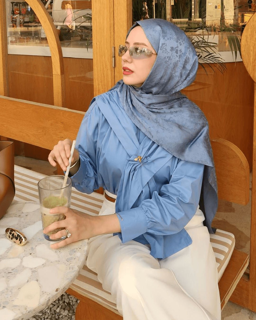 leopar desen jakar şal