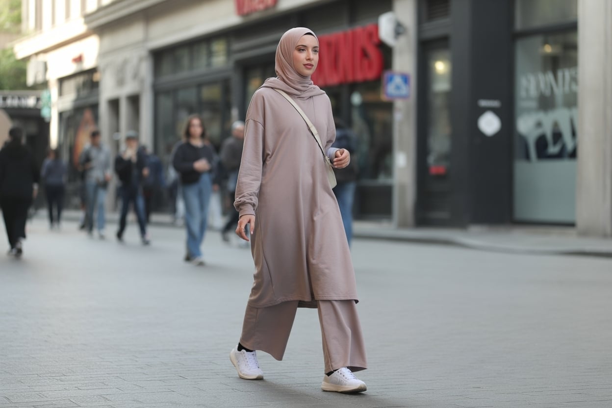 Kış Aylarında Sıcacık ve Trend Spor Tesettür Kombinleri