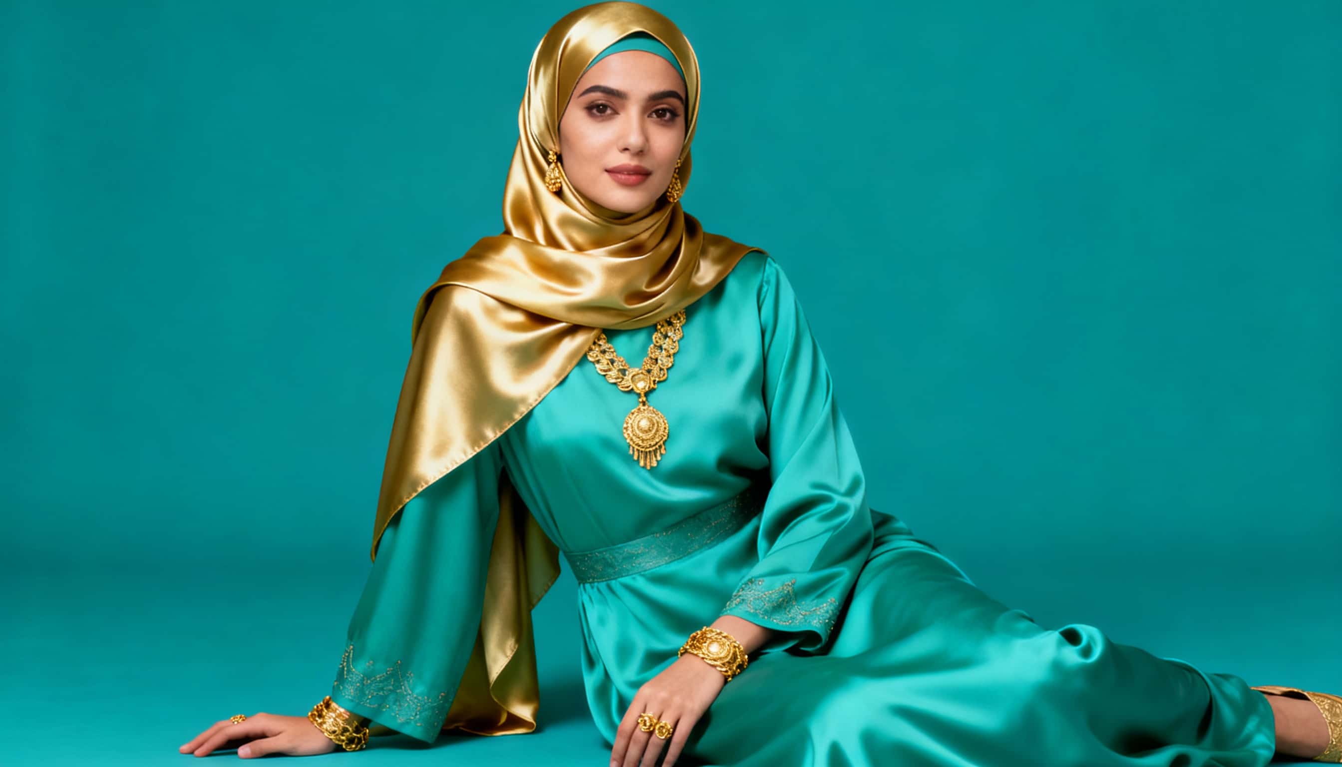 Nötr Tonlar ve Su Yeşili Tesettür Kombinleri