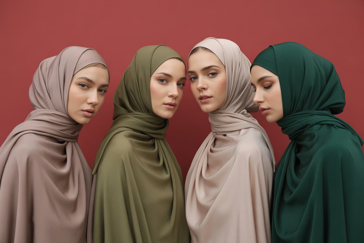 Uzun Yüz Şekline Göre Eşarp Seçimi 