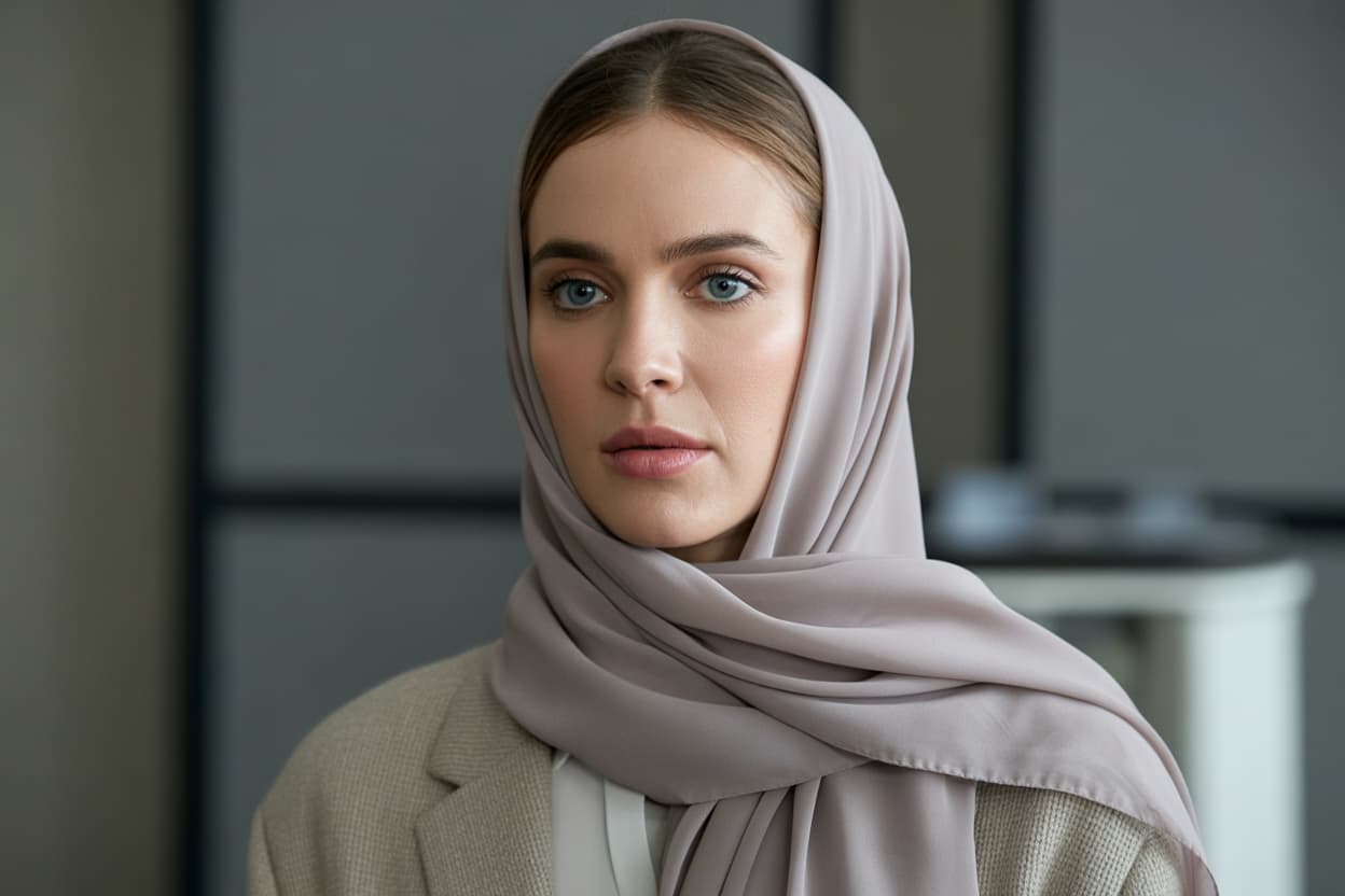 Yuvarlak Yüz Şekline Göre Eşarp Seçimi