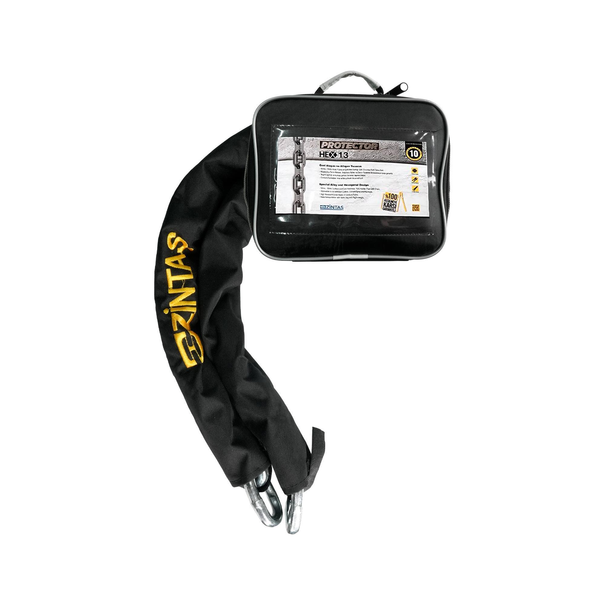 Zintaş Protector HEX13 Motosiklet Kesilmez Zincir 13mm 180cm
