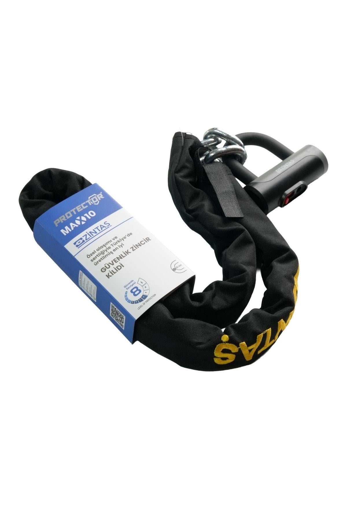 Zintaş Protector Max10 Motosiklet Kesilmez Zincir Kilit 150cmKesilmez Motosiklet Zinciri