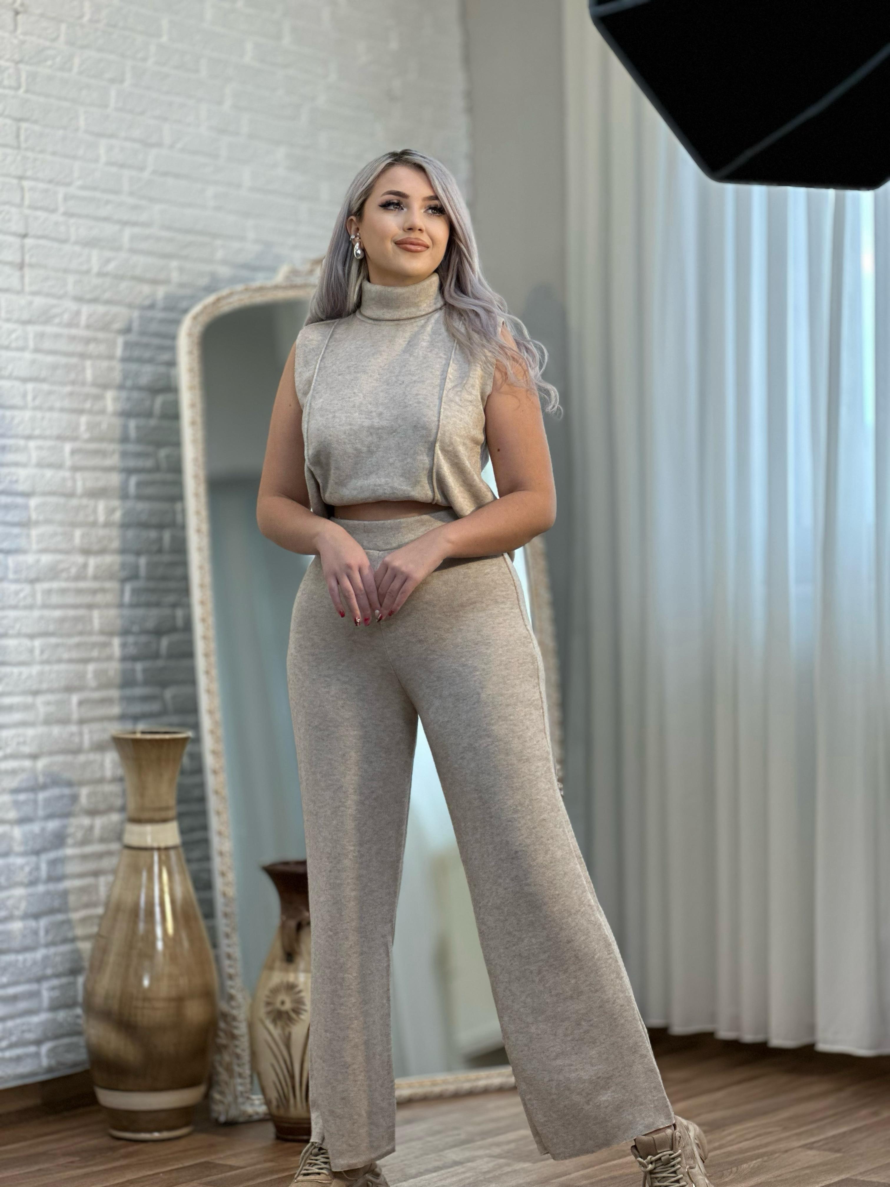 Balıkçı Yaka Triko Takım 