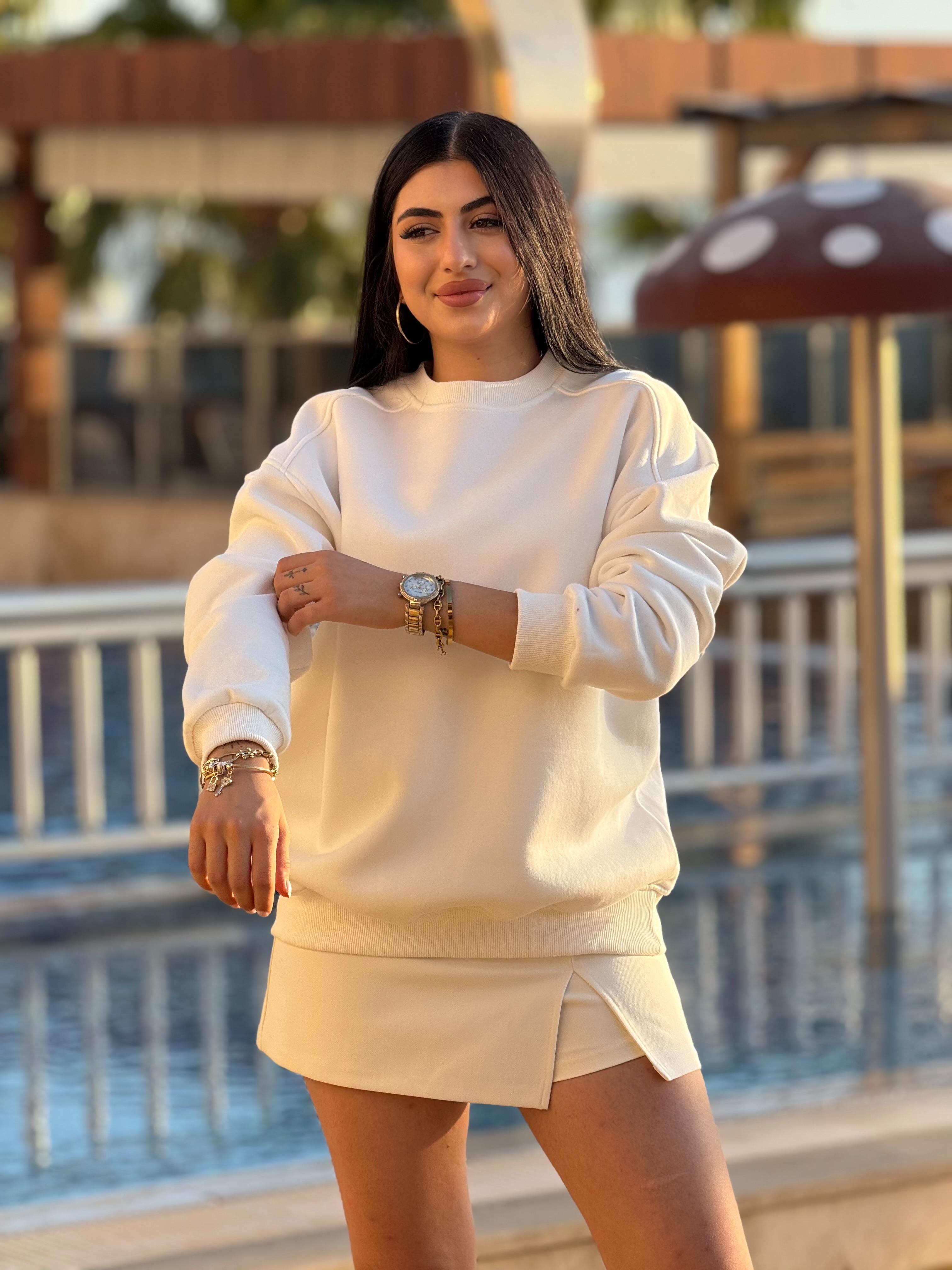 Basic Sweat Beyaz