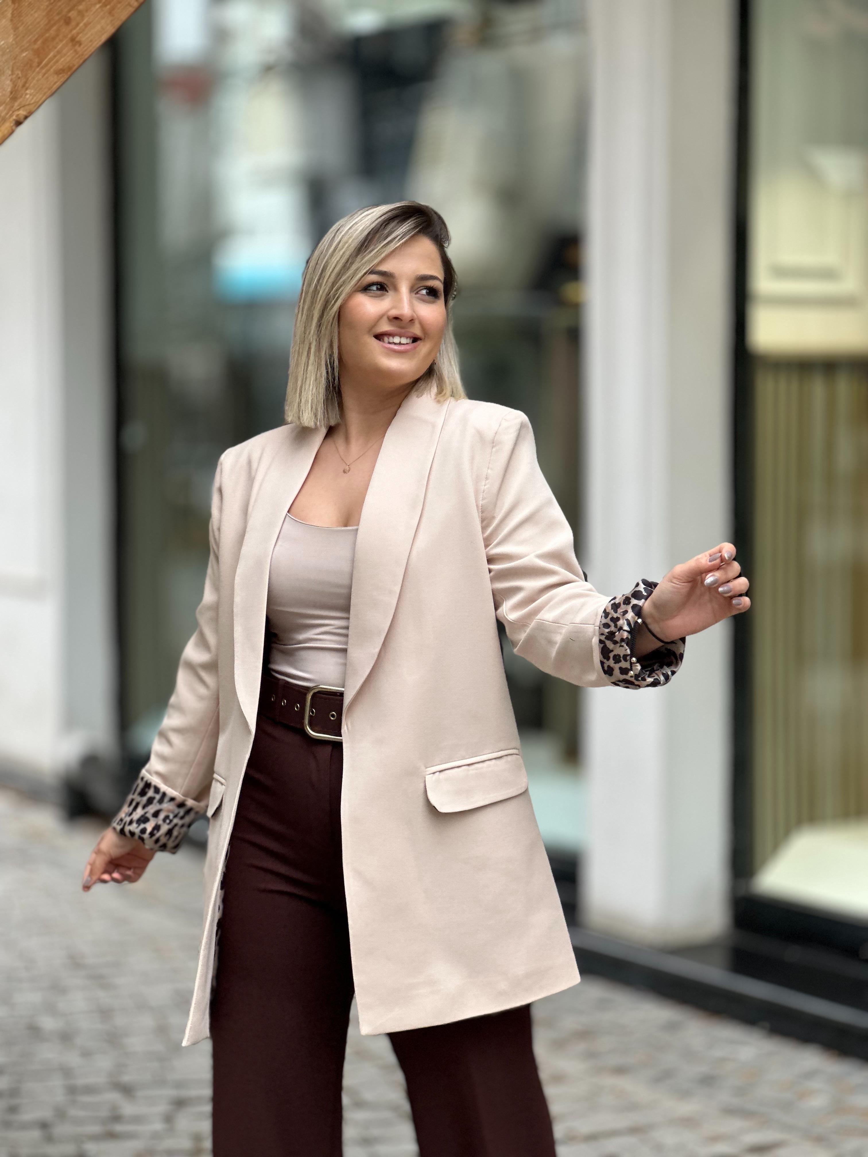 Bej Blazer Ceket