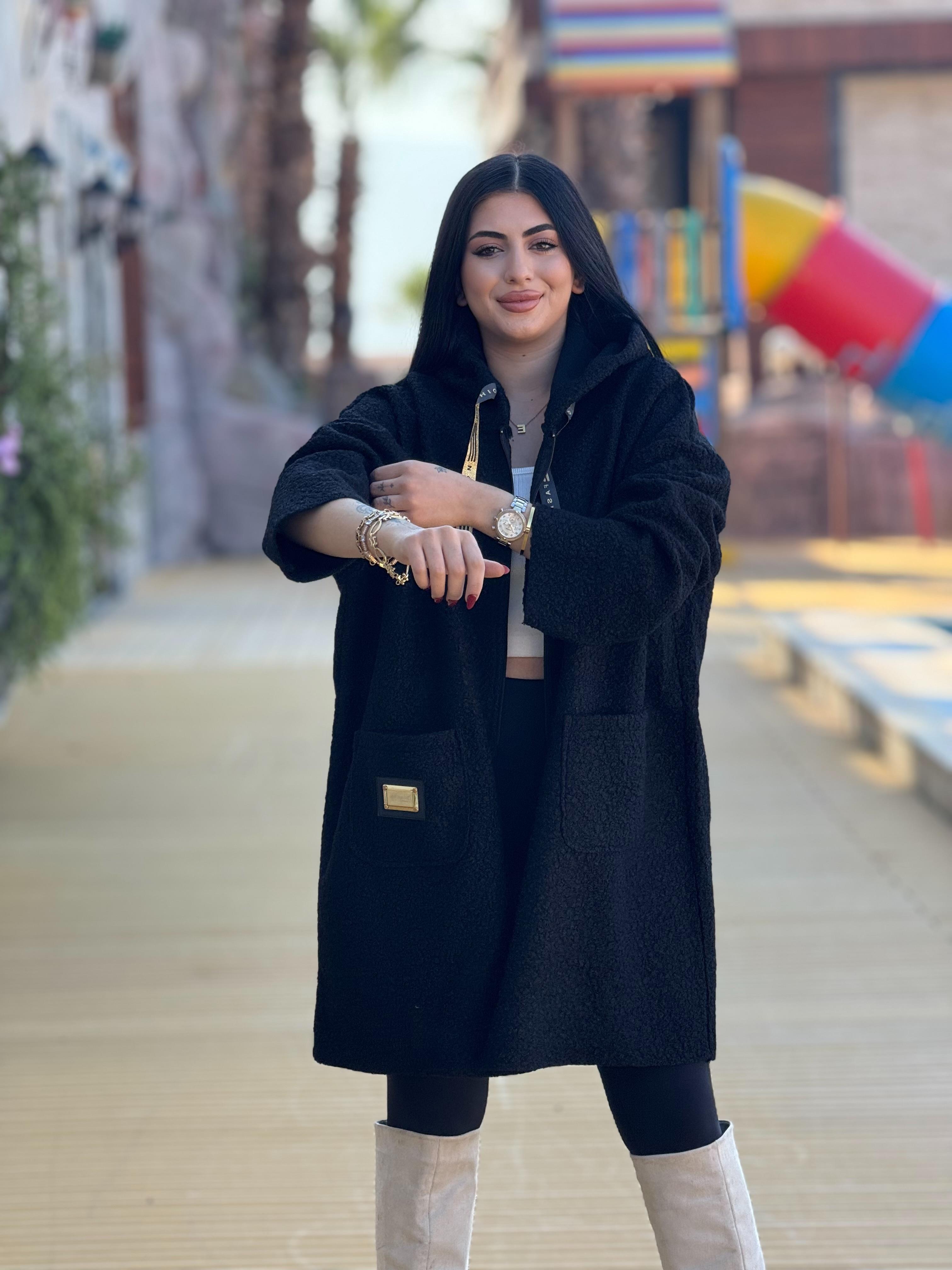 Buklet Kumaş Siyah Mont
