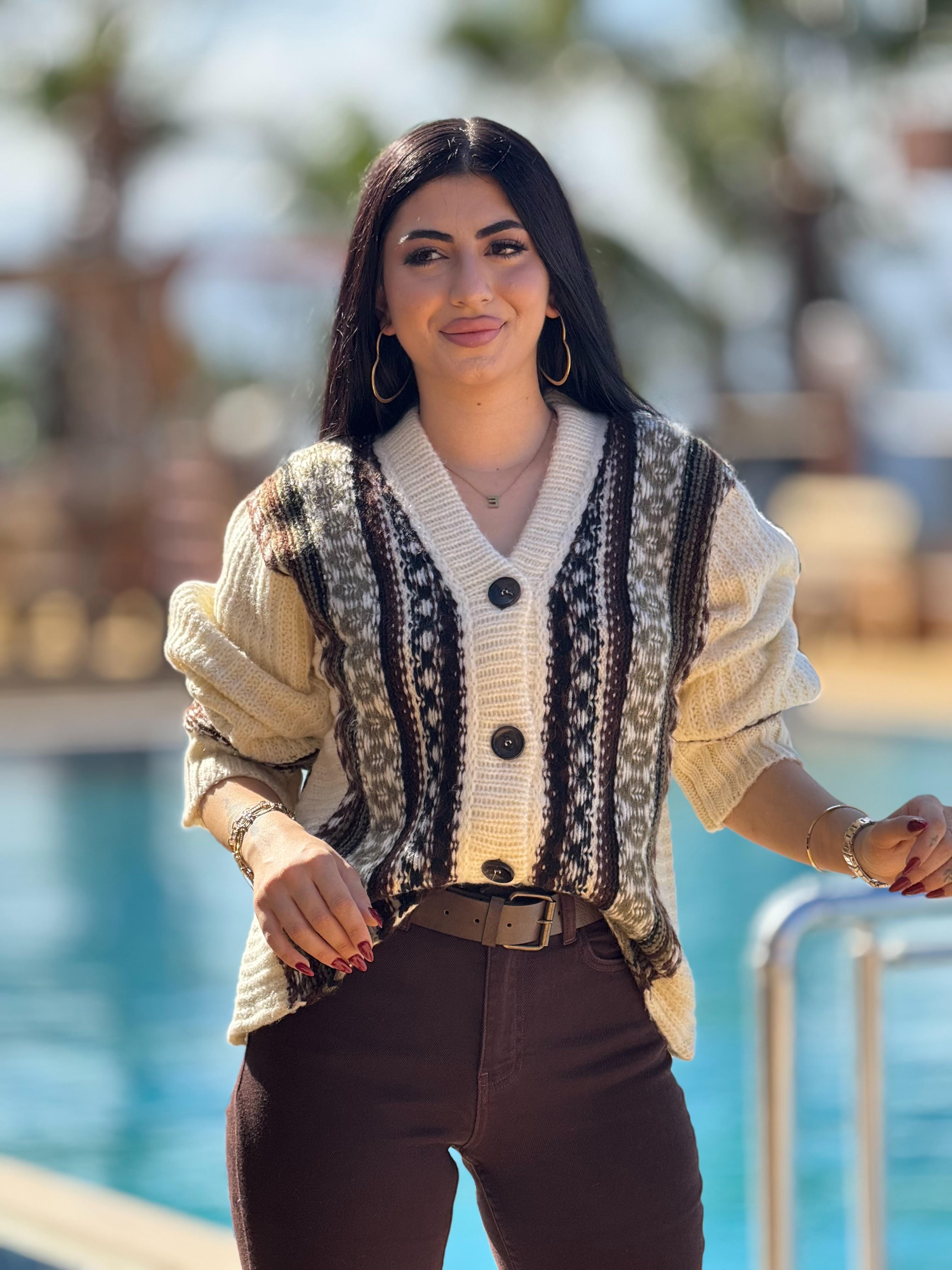 Etnik Desen Hırka 