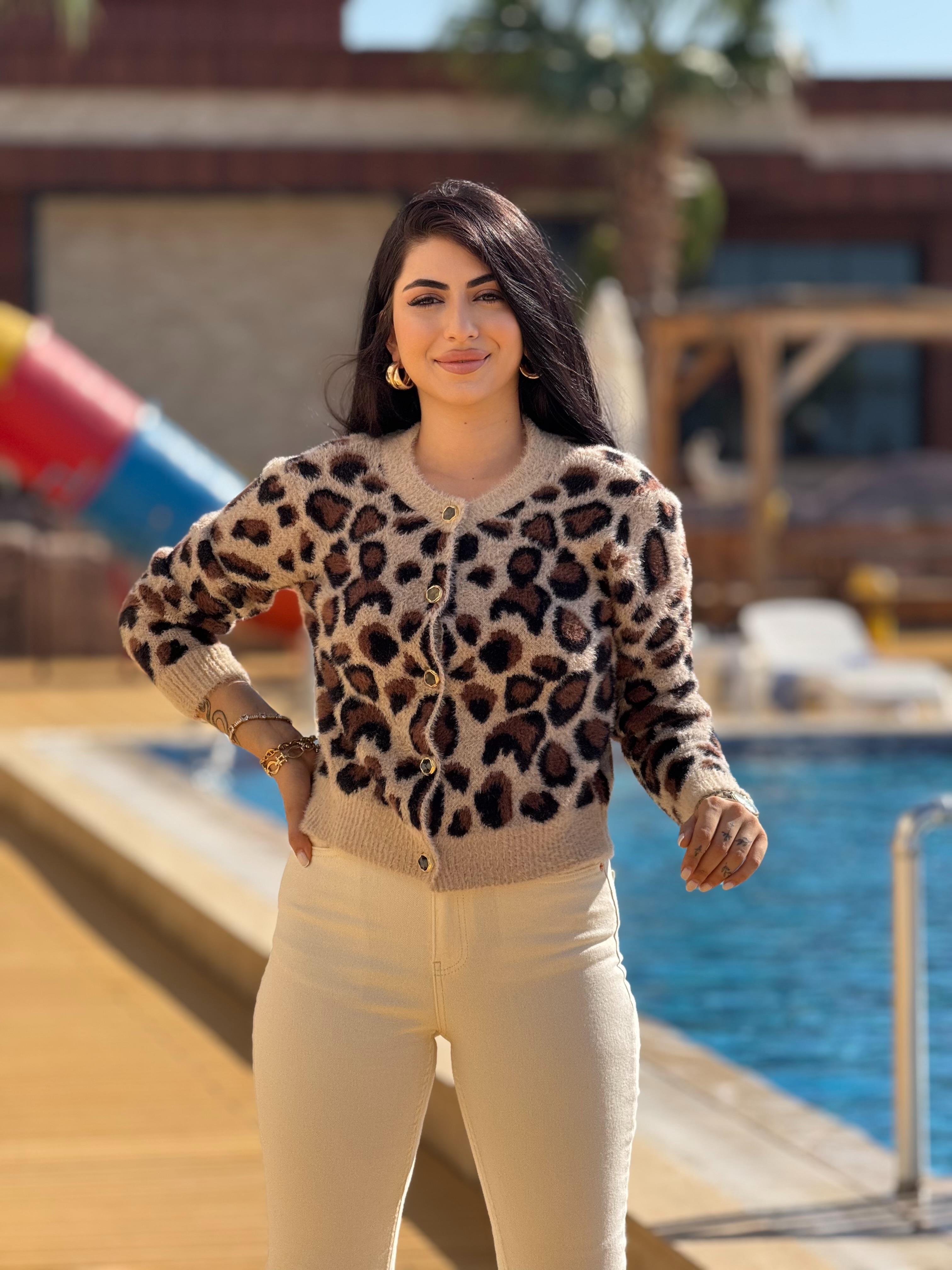 Leopar Taş Hırka 