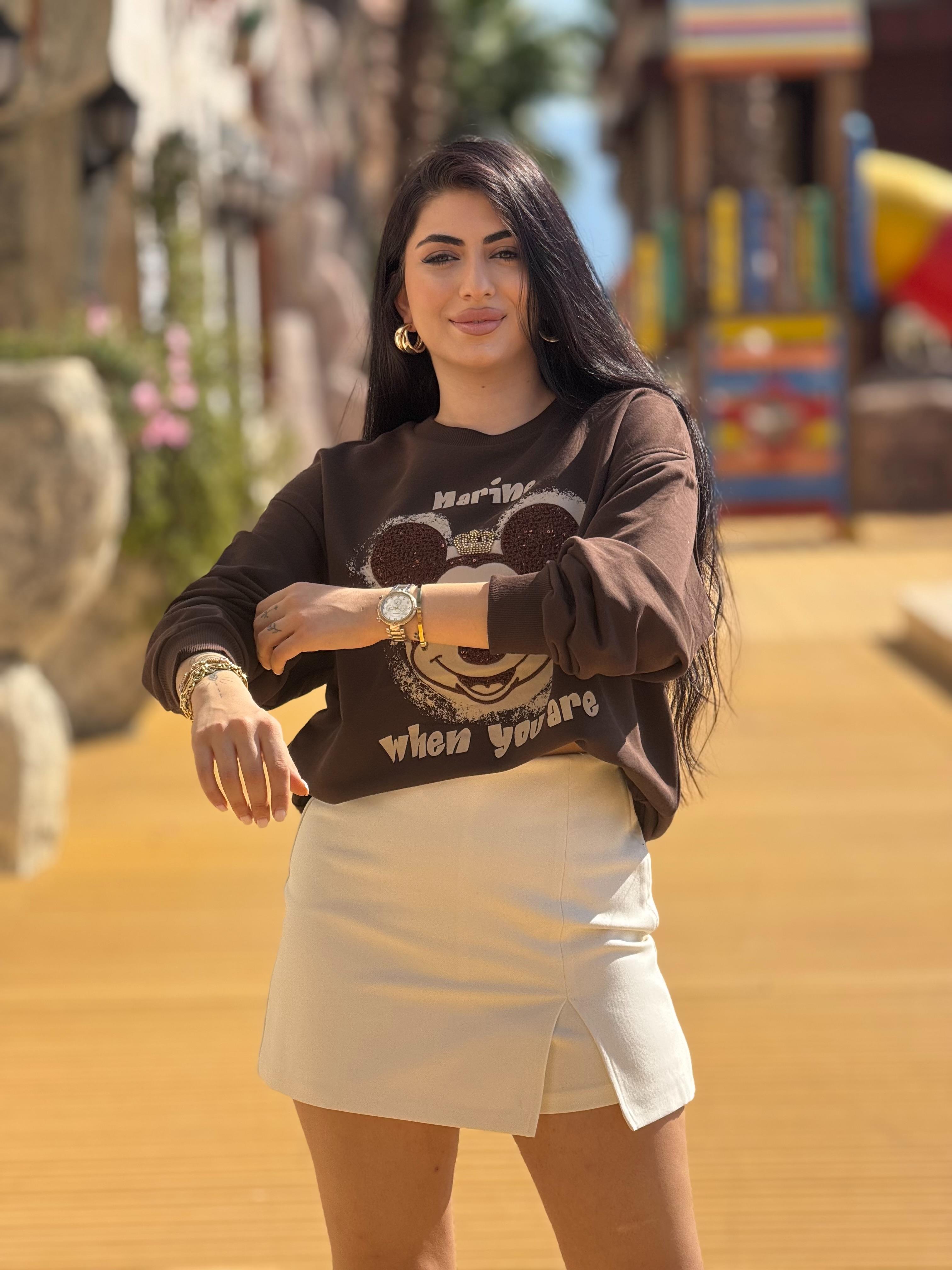 Mouse Sweat 2 İplik Kahve