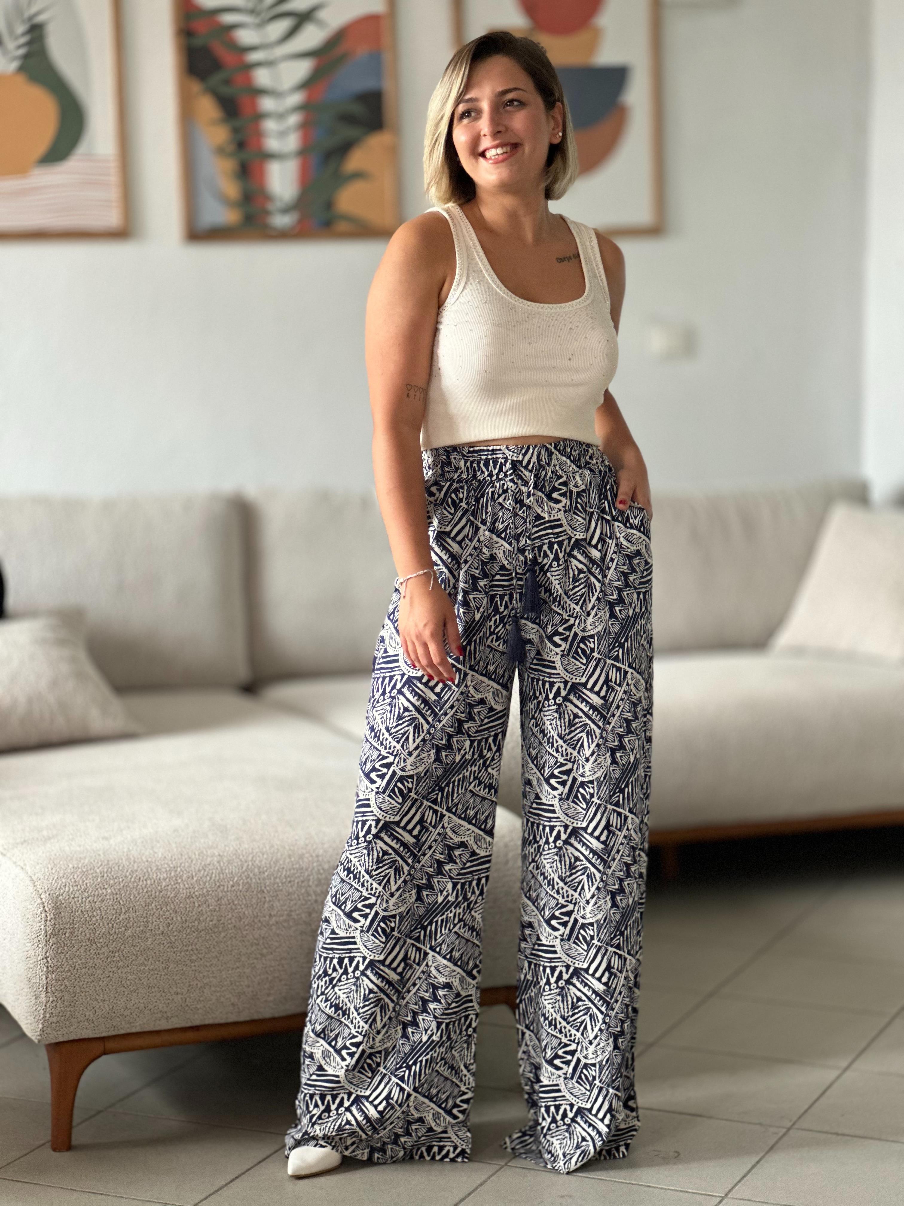 Orj Marka Etnik Desen Pantalon 