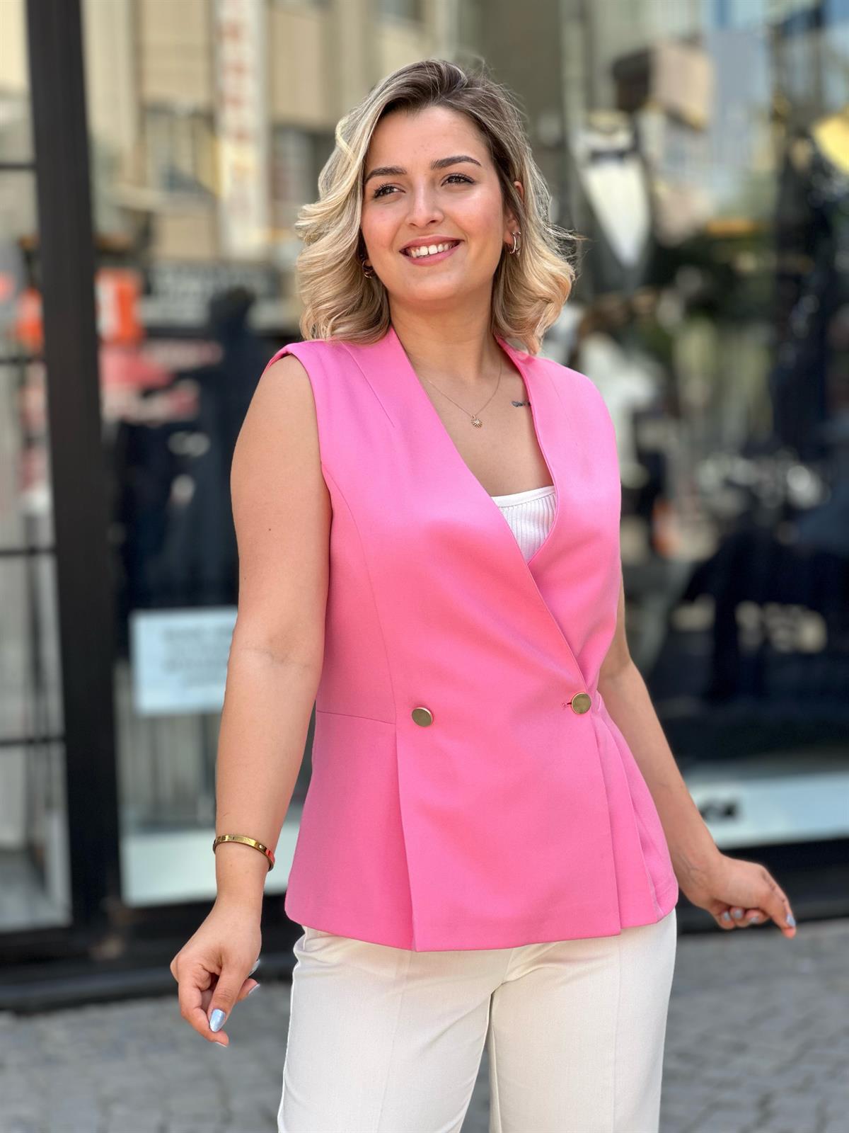 Orj Marka Pembe Yelek