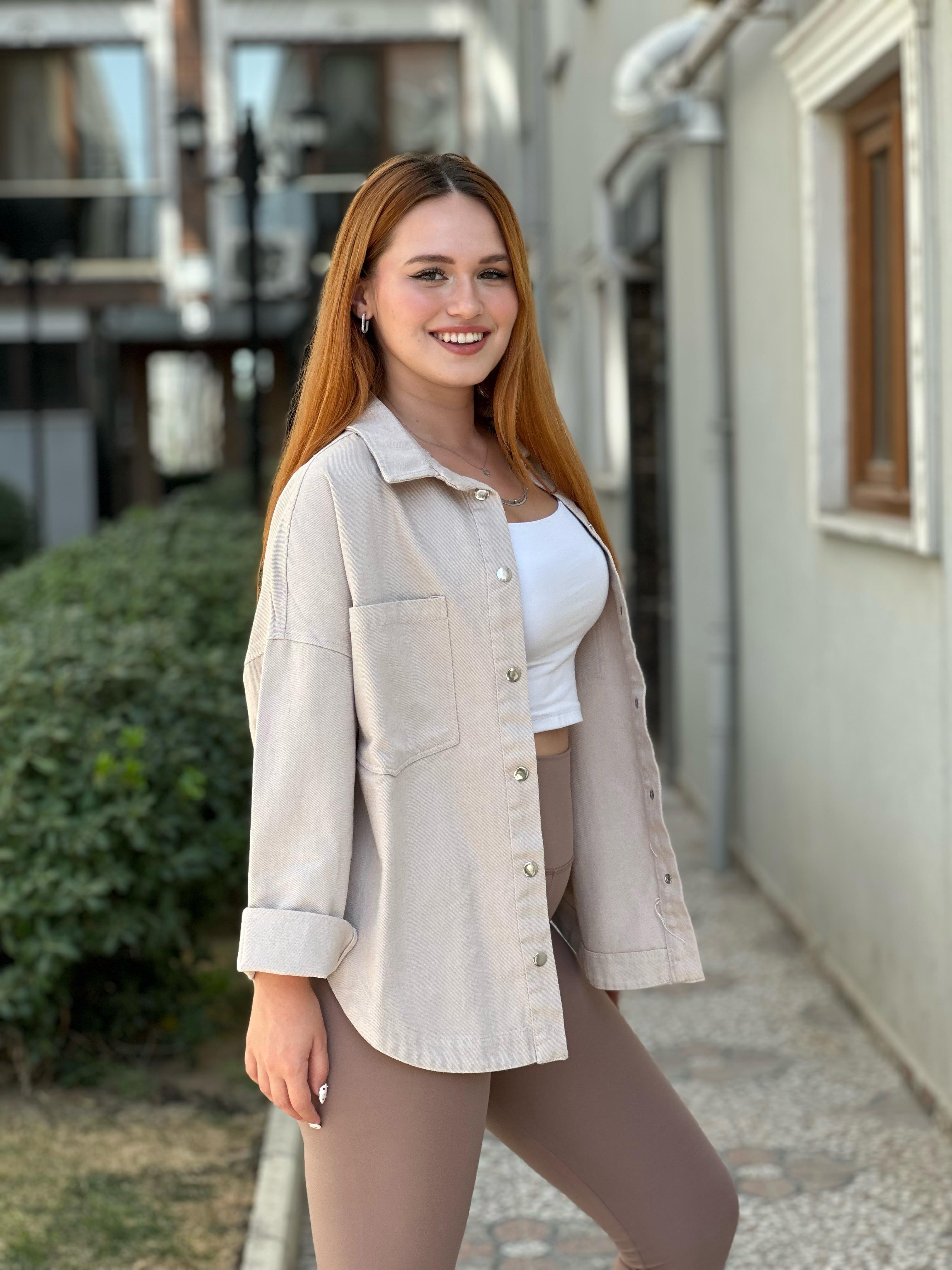 Taş Gabardin Gömlek 