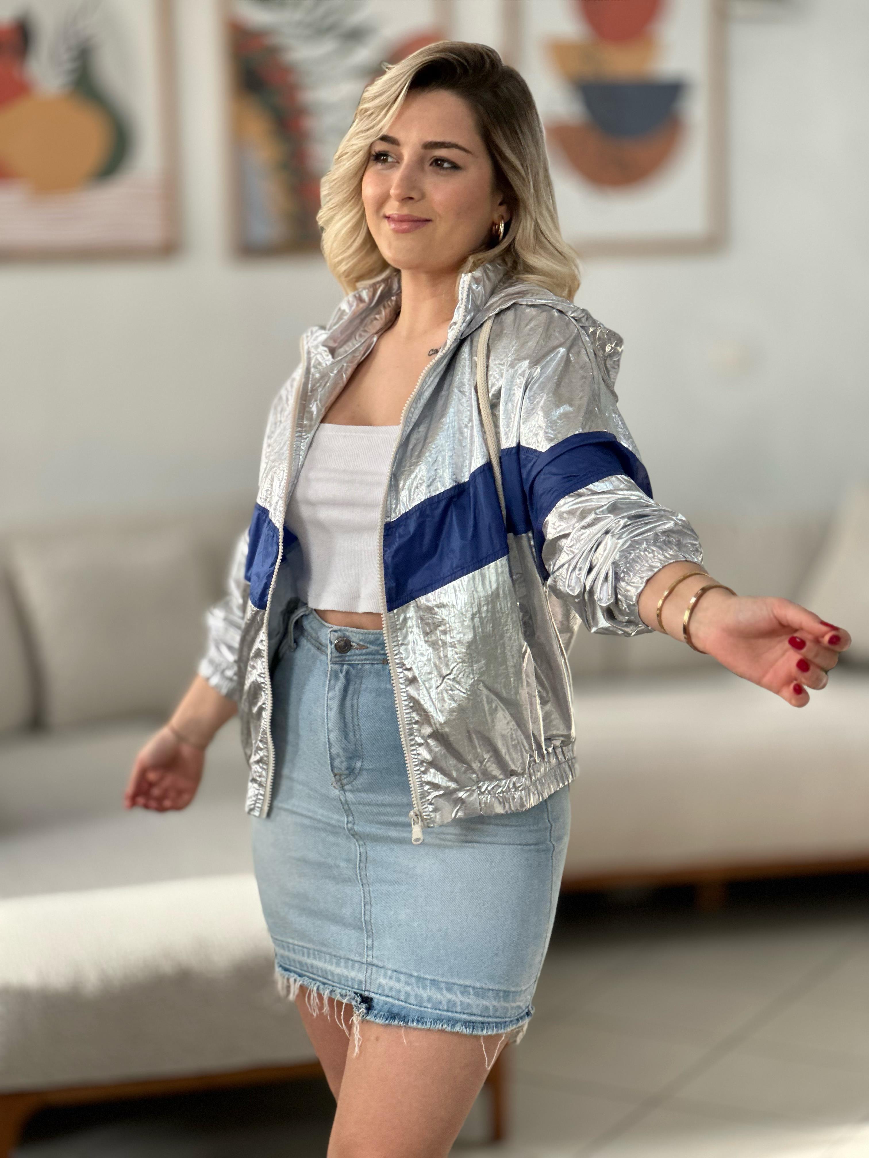 Varaklı Garnili Yağmurluk