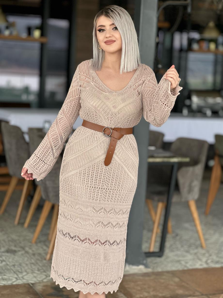 Vizon Ajurlu Elbise