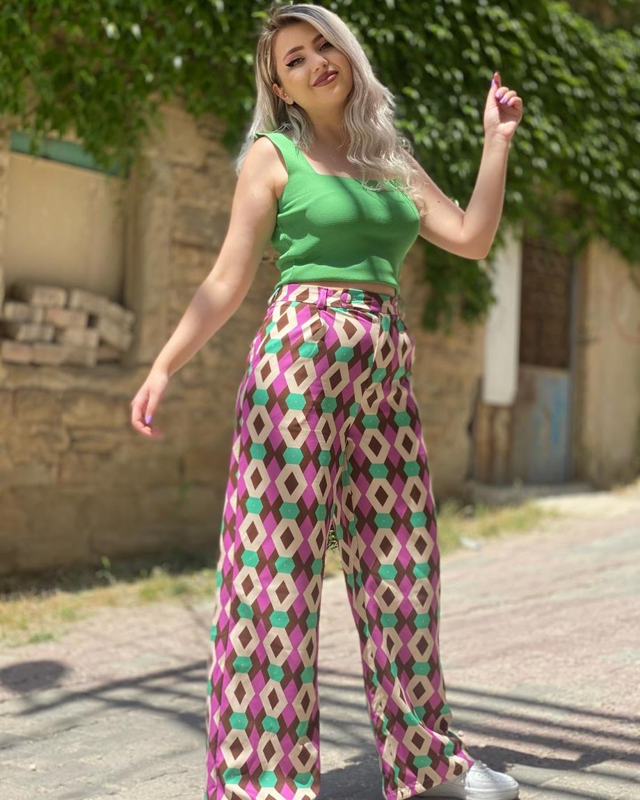 Zara Model Pamuk Saten Pantalon 