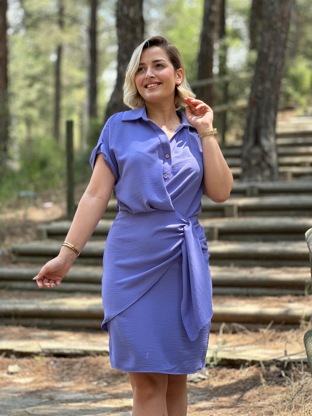 Zr Model Lila Keten Elbise