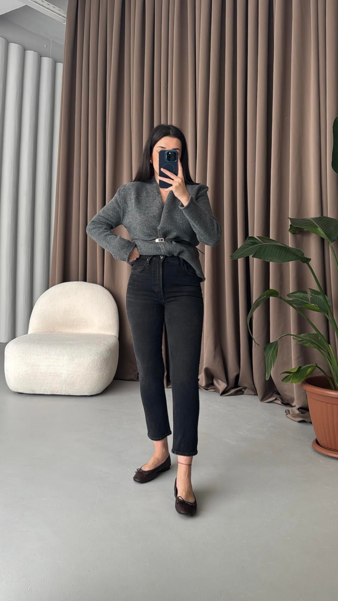 Ade Antrasit Slim Fit Jean 