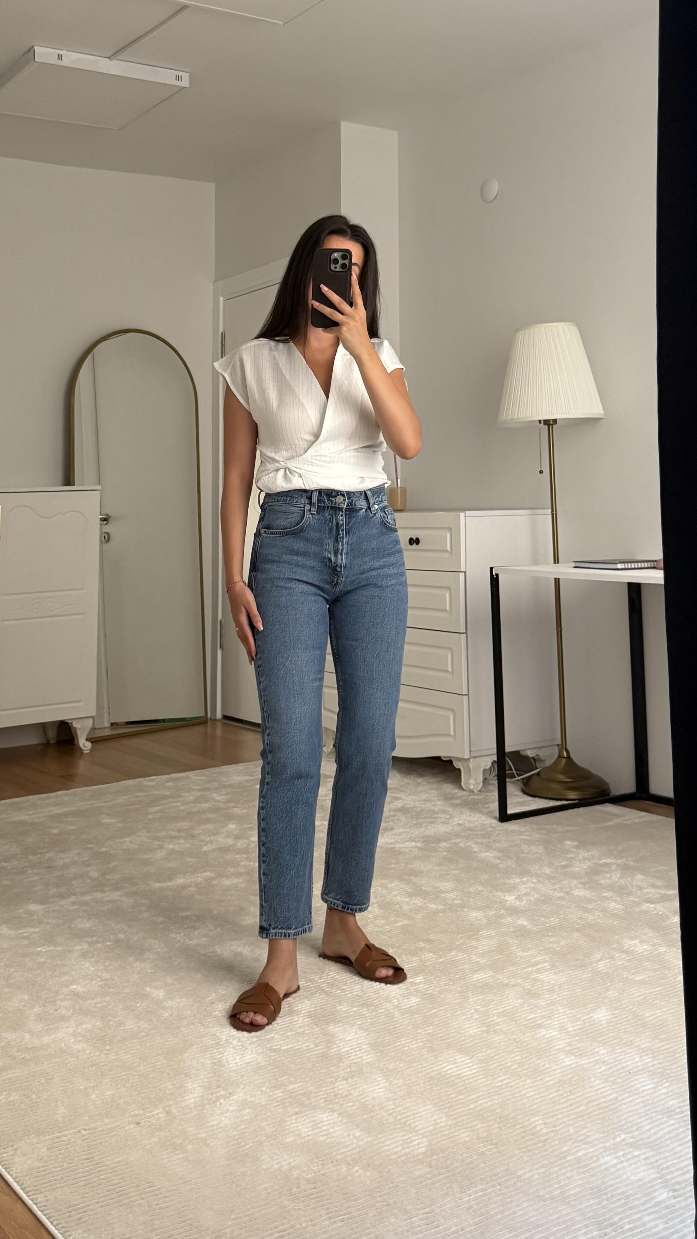 Aket Koyu Mavi Straight Jean
