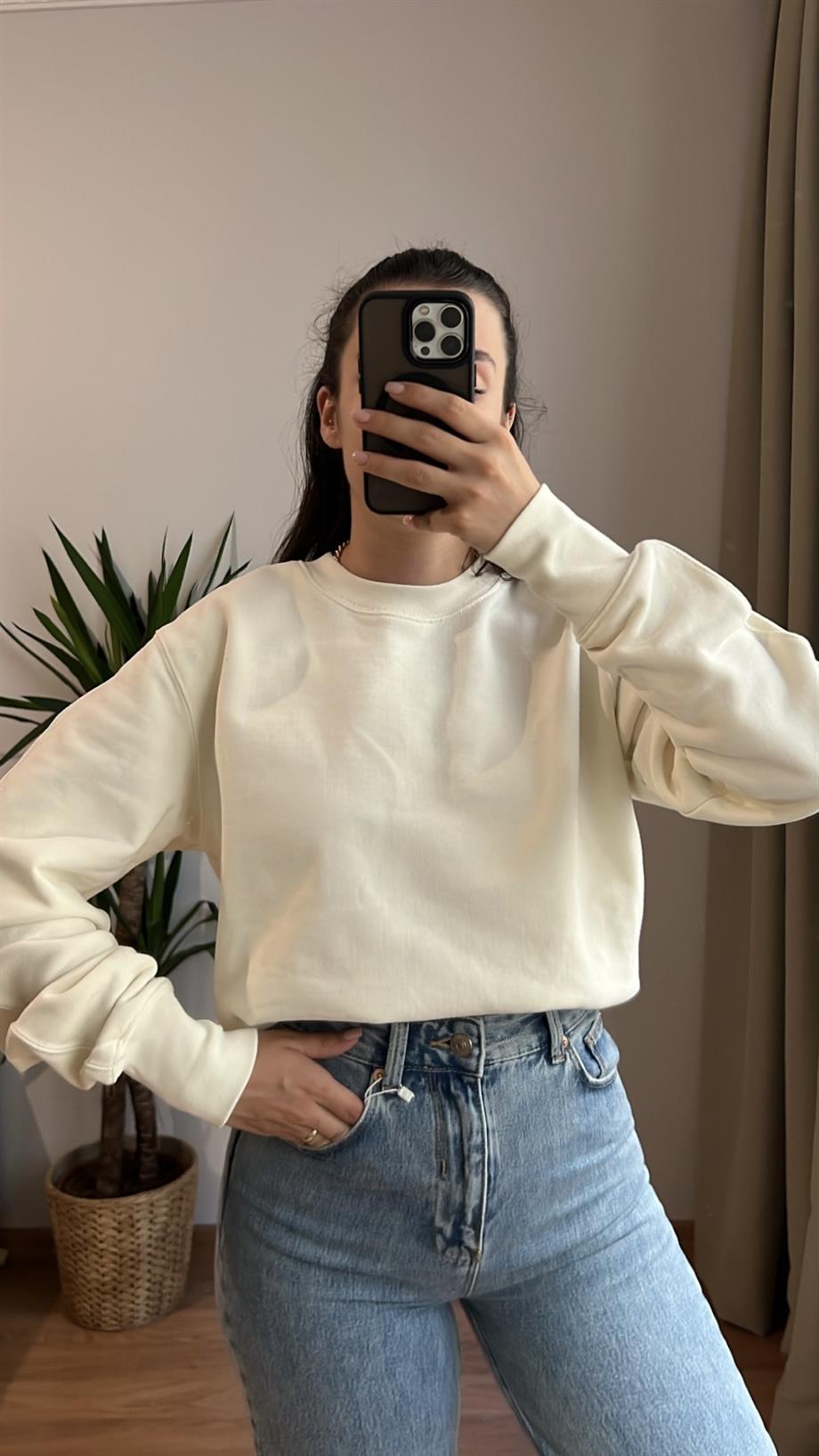 CAS EKRU SWEATSHIRT
