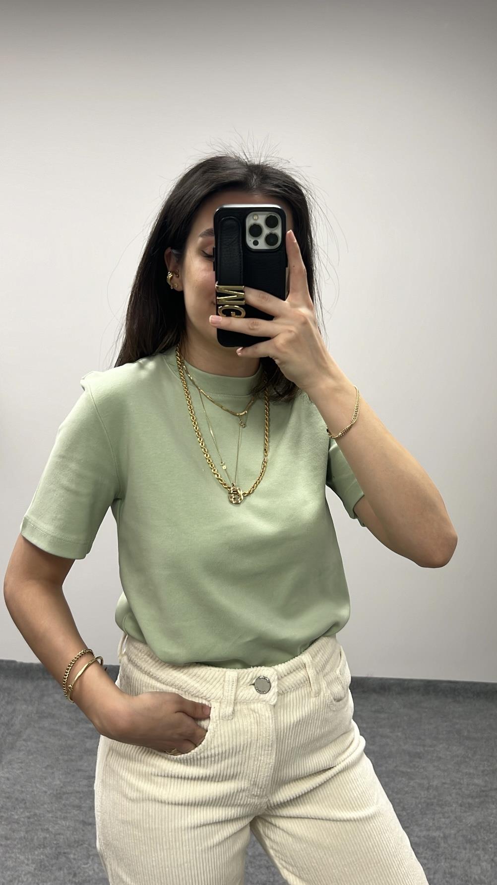 CAST YEŞİL ORGANİK PAMUK BASIC TİŞÖRT