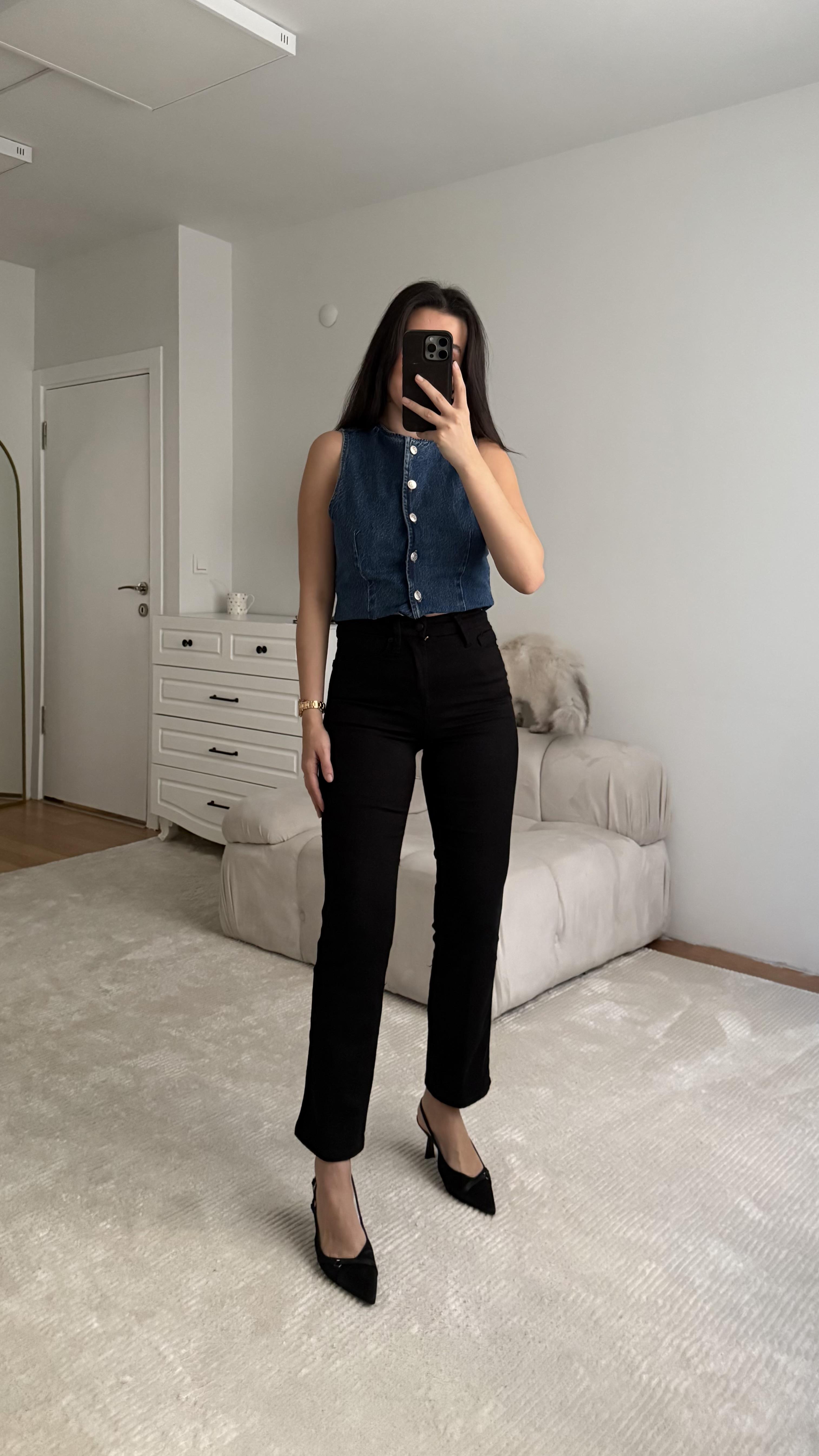 Good Siyah Premium Straight Jean