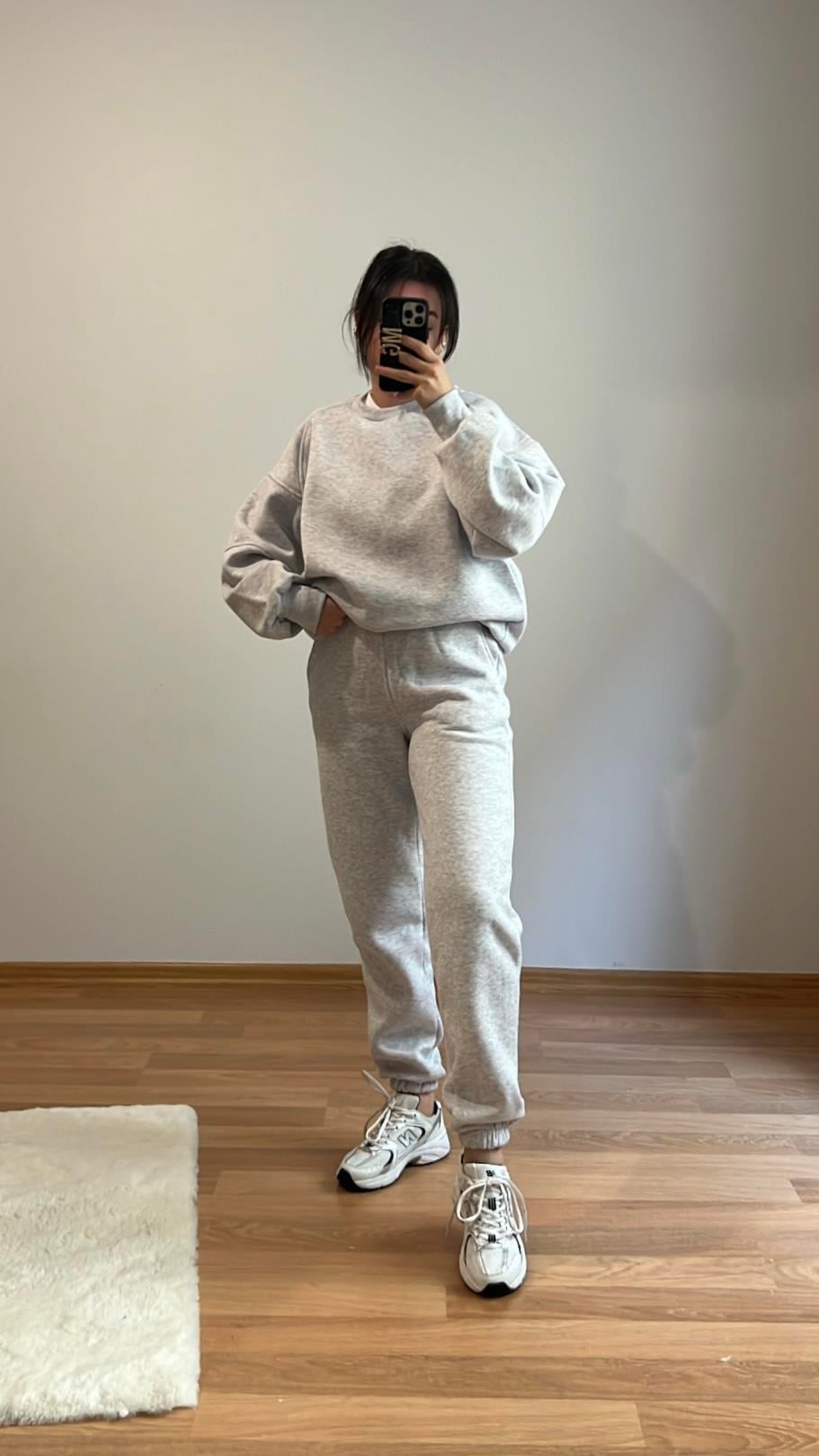 Gri Jogger takım