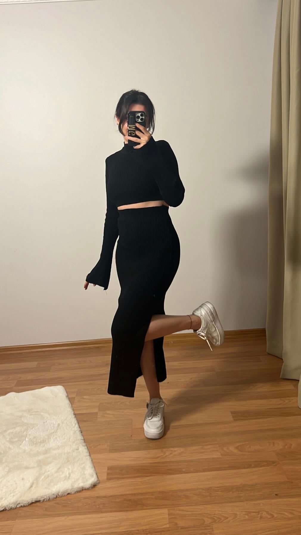 İSPANYOL KOL DETAY TRİKO TAKIM